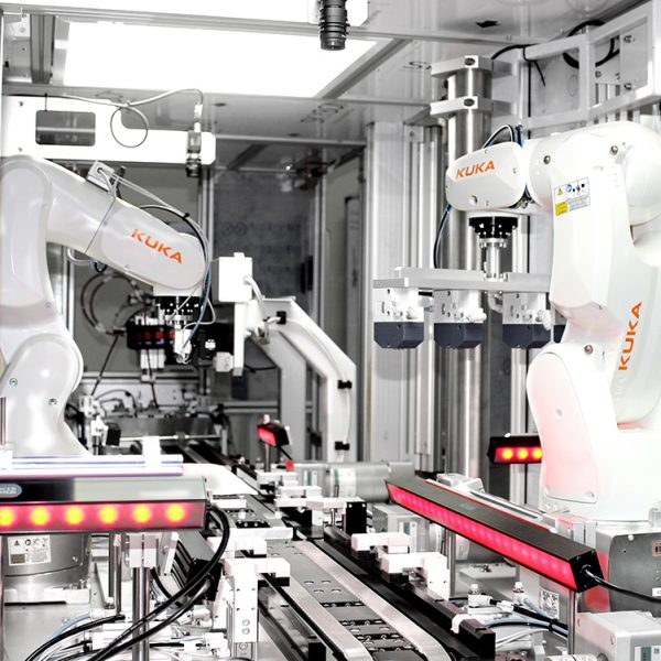 robots in wound dressing assembly machine